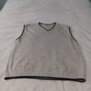 Vintage 90's Mens Wool Alpaca Blend Aeropostale Grandpa Tennis Sweater Vest L